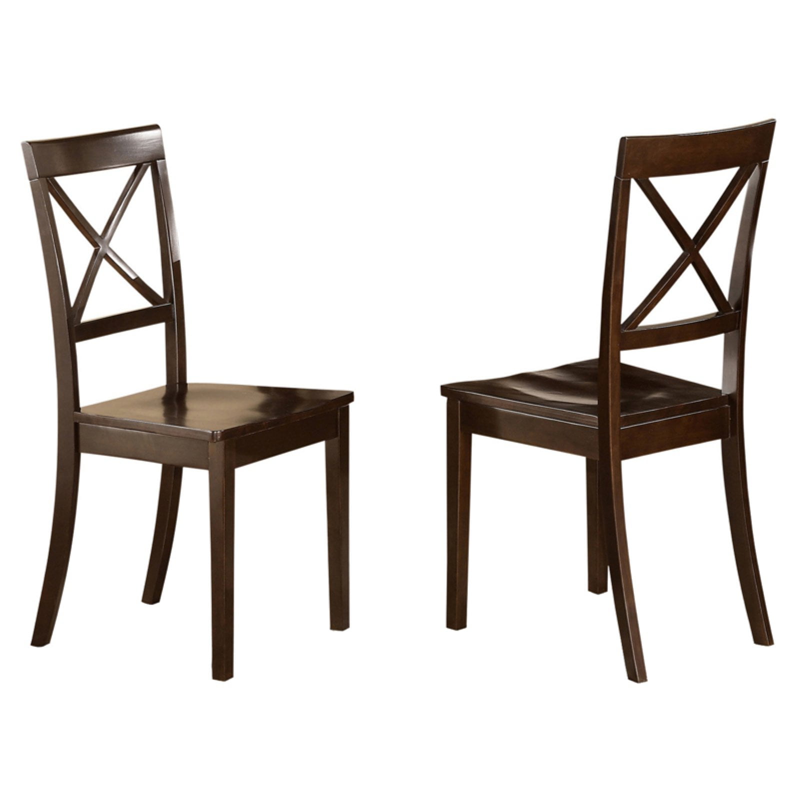 East West Furniture Boston X Back Dining Chair With Wooden Seat East West Furniture Boston X Back Dining Chair With Wooden Seat Set Of 2 Com