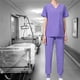 thumbnail image 1 of Conjunto de uniformes médicos para mujer,Púrpura L Colco Blusa y pantalones médicos, 1 of 8