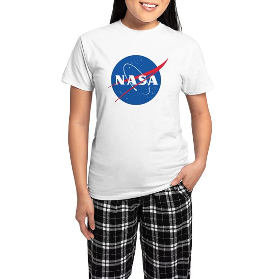 CafePress - NASA Logo Pajamas - Women's Short Sleeve Print T-Shirt and Pants Light Cotton Pajama Set