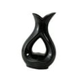 thumbnail image 4 of Jarrón en forma de corazón con flores decorativas para estantería, flores secas, decoración hidropónica para la entrada. Negro S, 4 of 8