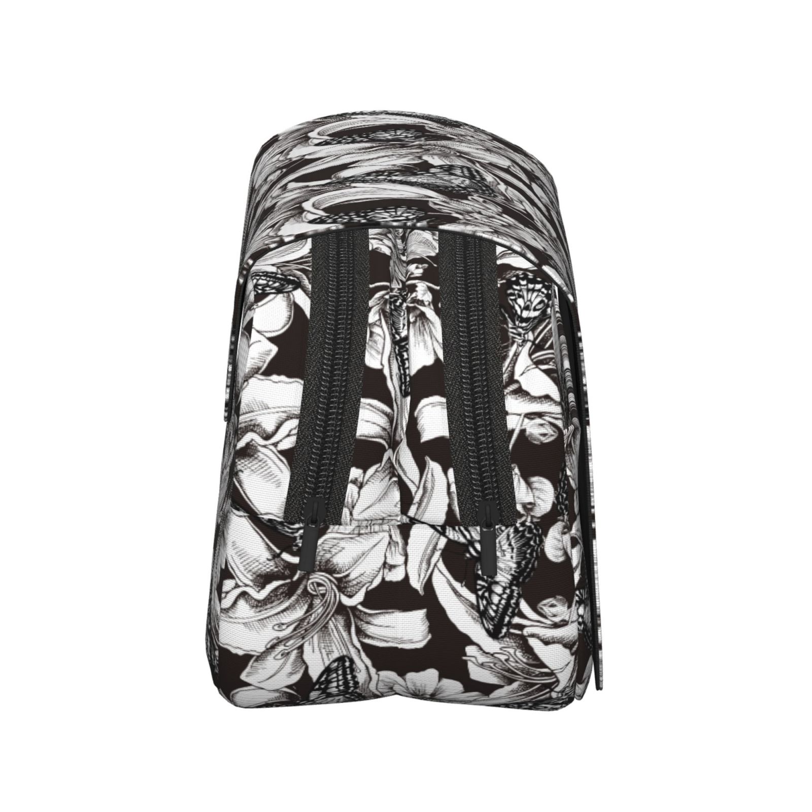 Rateoe Lilies Flowers Pattern Double Clamshell Pen Case, Storage Organizer with Two Zipper Compartments– Holds Up to 50 Pencils & Pens
