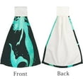 thumbnail image 4 of 1 Pcs Hanging Towels, Dish Towels Painted Mermaid Absorbent Hand Towels with Hanging Loop Washcloth for Bathroom Kitchen, 4 of 7