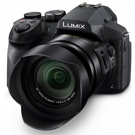 Panasonic LUMIX DMC-FZ300K 12.1 Megapixel, 1/2.3-inch Sensor, 4K Video, Splash & Dustproof Body, Leica DC Lens 24X F2.8 Zoom (Black)