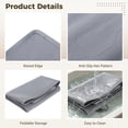 thumbnail image 4 of Cat Litter Mat 34 x 22 in, Silicone Litter Tray Pad with Raised Edge, Large Waterproof Pad with Hex Pattern Surface, Easy Clean Floor Protector for Cat Potty Food Bowl, Grey, 4 of 6