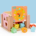 thumbnail image 2 of Caja de Sabiduría con 12 Hoyos de Herramientas de Enseñanza de Números para Desarrollo Capacidad de Niños perfke Juguete de madera de bloques de sabiduría, 2 of 9