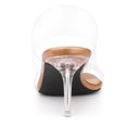 thumbnail image 3 of BLISSFUL STEP Women's Clear Slide Stiletto Heel Clear Sandals, 3 of 6