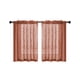 thumbnail image 2 of Cortinas de cocina de aspecto vintage de lino Pack de 2 paquetes, cortinas cortas semitransparentes para decoración de baños y granjas, valana de poliéster con filtro de luz, 2 of 6