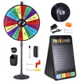 thumbnail image 2 of WinSpin 36" Dual Use 18 Slots Prize Wheel Prize Drop Game Board Kit w/ LED Light, 2 of 9