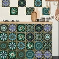thumbnail image 2 of 12 Piece Tiles Stickers Kitchen Backsplash Decals 6x6inch Mandala Wall Stickers Vinyl Peel and Stick Bathroom Stairs Decor, 2 of 7