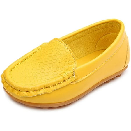 

Toddler Little Kid Boys Girls Soft Slip On Loafers Dress Flat Shoes