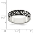 thumbnail image 3 of Sterling Silver Polished and Antiqued Filigree Women's Ring - Size 7, 3 of 3