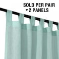 thumbnail image 4 of Linen Blended Half-transparent Curtain Cloth Room Bedroom Curtain Solid Color Light Luxury Window Curtain Window - 2 Pieces 52"*63", 4 of 9