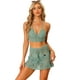 thumbnail image 1 of Conjunto de bikini de 2 piezas Allegra K Minifalda con parte superior de Cami calada Menta verde M, 1 of 6