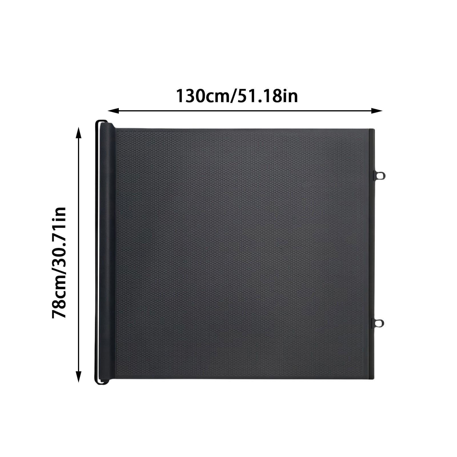 Retractable Pet Gate, No Drill Mesh Safety Barrier, Extendable Dog & Cat Gate for Stairs, Doors, and Indoor Spaces