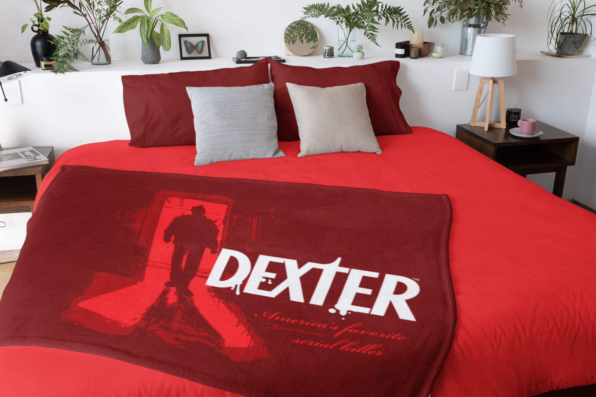 DEXTER COMFORTER SLIP-ON Dexter Morgan Blanket Cover Coral Fleece Plush Super Soft  main image 4
