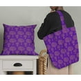 thumbnail image 5 of Soimoi Purple Velvet Fabric Leaves & Tree Print Sewing Fabric Yard 60 Inch Wide, 5 of 5