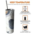 thumbnail image 6 of 20oz Blue Boho Abstract and Plant Pattern Skinny Tumblers Stainless Steel Tumbler with Lid and Straw,Vacuum Insulated Double Wall Travel Tumbler Cups with Cleaning Brush for Coffee,Tea, 6 of 6