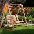 thumbnail image 4 of All Things Cedar PS60 Handcrafted Natural Cedar 5 Foot Wooden Porch Swing, 4 of 5