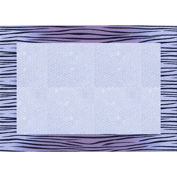 Ahgly Company Machine Washable Indoor Rectangle Transitional Heavenly Blue Area Rugs, 2' x 5'