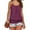 Purple red, variant on Summer Spaghetti Strap Women Solid Color Casual Tank Tops Sleeveless Lace-up Tops Camisole