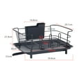 thumbnail image 2 of Dish Drying Rack for Kitchen Rustproof Dish Rack Drainboard Set Removable Adjustable Swivel Spout Red, 2 of 7