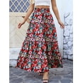 thumbnail image 7 of a.Jesdani Womens Skirts Casual High Waist Ruffle Swing Beach Maxi Skirt with Pockets s-xxl, 7 of 7