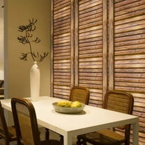 Patgoal 18" X 39" Wallpaper for Bathroom Stick on Wallpaper Better Than Paper Wallpaper Peel and Stick Linoleum Flooring Wood Contact Paper Textured Wallpaper Peel and Stick Wood Planks for Walls