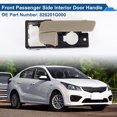 thumbnail image 2 of Manija de puerta interior del lado del pasajero delantero para Kia Rio 2007-2011 Manija de puerta interior No.826201G000 Beige Negro 1 Pc, 2 of 6