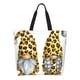 thumbnail image 1 of Balery Leopard Gnomes Bolsa Tote Estilo Estético con Cremalleras, Bolsa de Hombro, Bolsa de Compras Grande y Plegable, 1 of 8