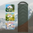 thumbnail image 3 of KingCamp All-Season Cold Weather Sleeping Bag - 27℉-54℉, Lightweight, Waterproof & Compression Sack Included, Left Zip Design for Adults, Ideal for Camping, Backpacking & Travel (Green), 3 of 7
