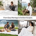 thumbnail image 4 of Utopia Bedding White Fleece Blanket Twin Size Lightweight Fuzzy Plush Anti-Static Microfiber Bed Blanket (60x80 Inch), 4 of 9