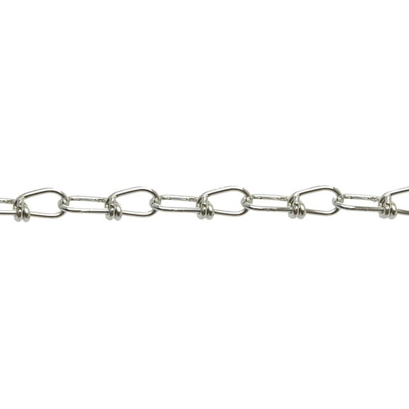 Campbell 0754126 Low Carbon Steel Inco Double Loop Chain in Square Pail, Zinc Plated, #1 Trade, 0.11" Diameter, 450' Length, 155 lbs Load Capacity