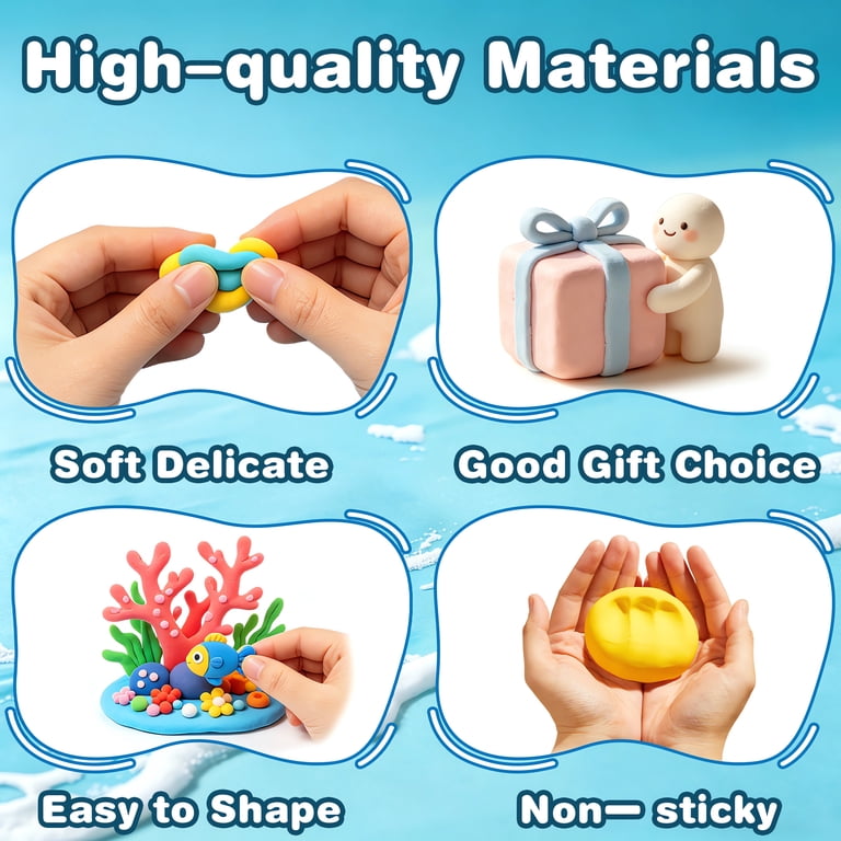 CiaraQ Air Dry Clay 36 Colors with Sculpting Tools photo 5