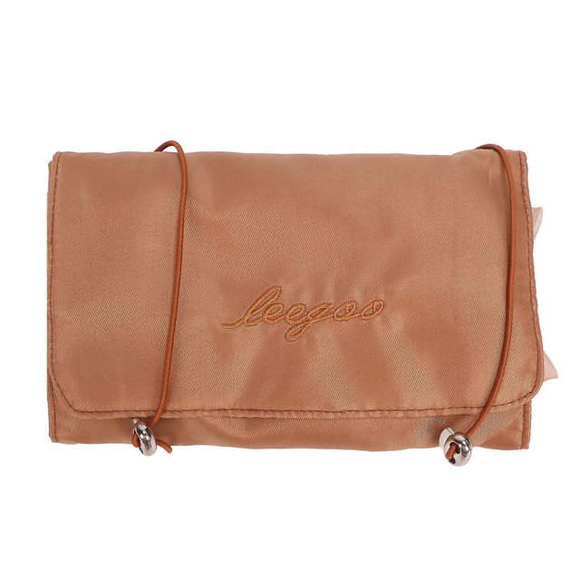 Roll Up Cosmetic Bag 4 in 1 Detachable Portable Organize Storage Makeup Toiletry Bag for Home Travel Khaki