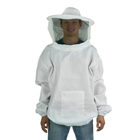 New Large Beekeeping Bee Keeping Suit, Jacket, Pull Over, Smock with Veil (BEE-V105)