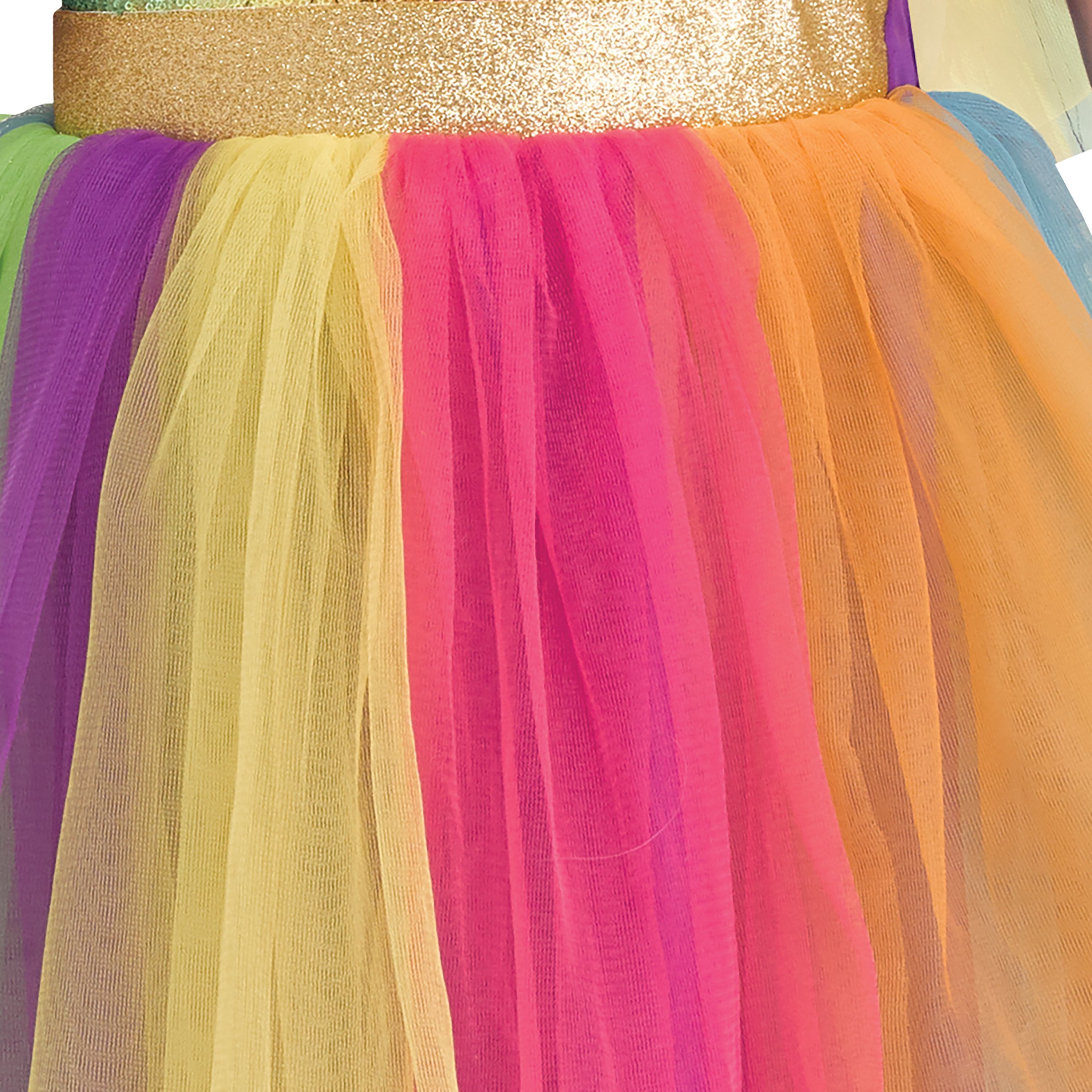 Rainbow Unicorn Halloween Costume for Children, Girls' Size L (10/12), by Way to Celebrate