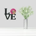 thumbnail image 2 of Pink Australian Cattle Dog Metal Wall Artwork LOVE, 2 of 2