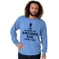 thumbnail image 5 of Fathers Day Looks Like Awesome Dad Men's Long Sleeve Tee T Shirt Brisco Brands 3X, 5 of 7