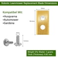 thumbnail image 3 of Titanium Lawn Mower Replacement Blade Set with Screws, 3 of 5