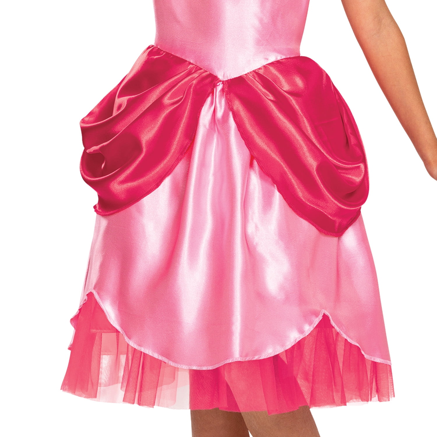 Nintendo Super Mario Bros. Princess Peach Halloween Costume for Children, Girls Size M (7/8), by Disguise