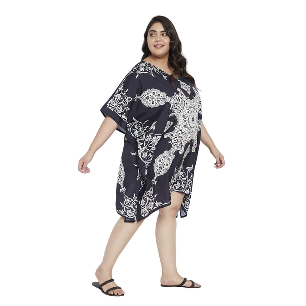 ladies dress tunics Dolma Floral Cotton Tunic Dress