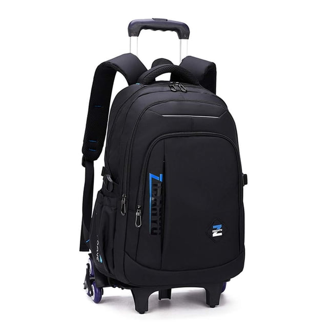Mochila enrollable VIDOSCLA, equipaje de mano negra para niños y niños