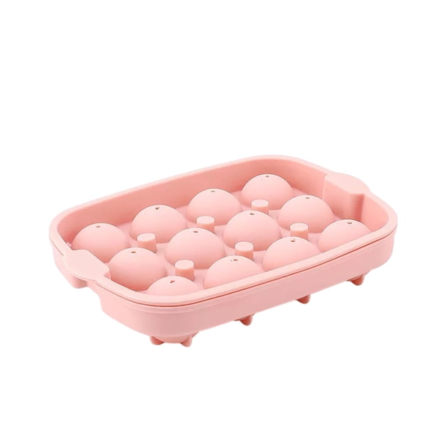 Bola de hielo de 12 agujeros para whisky, molde de silicona para hacer hielo, bola de hielo para hacer hielo de silicona Wmkox8yii hjk6805