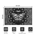 thumbnail image 5 of Black Gothic Skull Butterfly Pattern Door Rugs,Washable Non Slip Door Mats Indoor,Decorative Door Mats,Entry Mat Indoor for Entrance,Bedroom,Kitchen,Bathroom,20"x32", 5 of 6