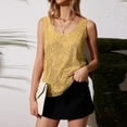 thumbnail image 4 of Tank Tops For Women Summer Fashion Sequin Tops Neck Sequin Sleeveless Tanks Tops Blouses Camisole Tops For Women, 4 of 7