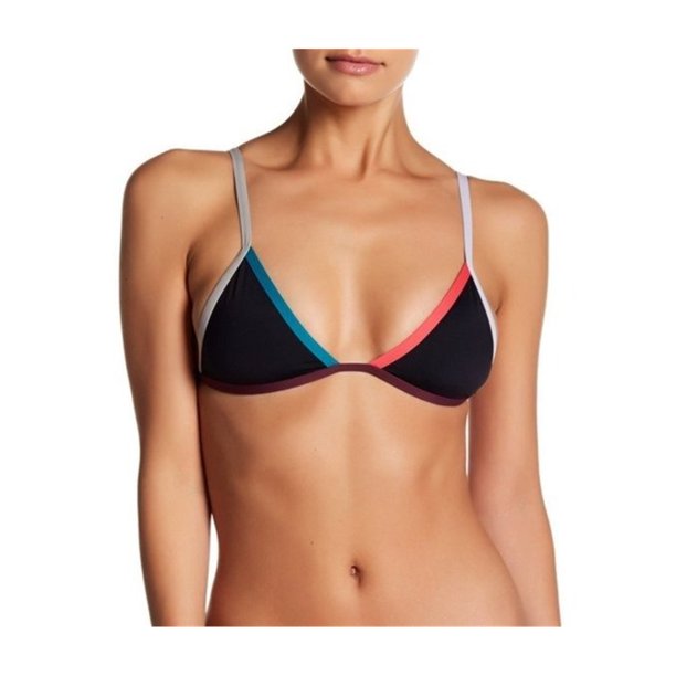 Tavik Mujeres Jett Triángulo Bikini Swim Top, Negro, Grande