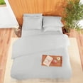 thumbnail image 3 of Premium Bamboo Duvet Cover, 1 Piece Set, Double Brushed Bamboo Blended Material, Super Soft, Vibrant Fade Resistant Colors, Zipper Closure by Lexington, 3 of 5
