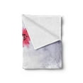 thumbnail image 2 of Floral Soft Flannel Fleece Throw Blanket, Watercolor Painted Look Flower in a Vase Romantic Brush Art, Cozy Plush for Indoor and Outdoor Use, 50" x 60", Coral Charcoal Grey, by Ambesonne, 2 of 5
