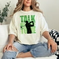 thumbnail image 2 of Talk Birdie To Me Golf Player Themed, Ivory Comfort Colors T-Shirt, Medium, 2 of 3