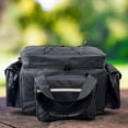 thumbnail image 4 of Bolso De Equipo De Pesca Bolso De Equipo De Pesca Bolsa de pesca Bolsa de almacenamiento de aparejos de pesca de gran capacidad para deportes al aire libre (negro), 4 of 7